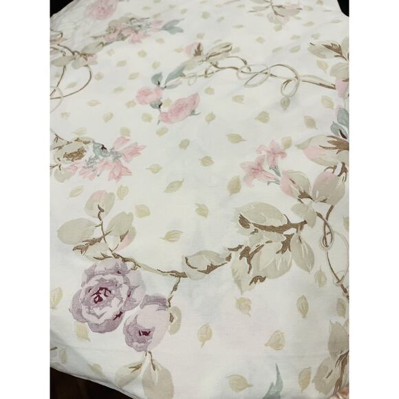 Vintage Cannon Full Sz Set: 2 Top Sheets 1 Fitted 2 STD Pillow cases EUC Floral